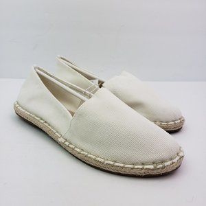 White Espadrille Flats